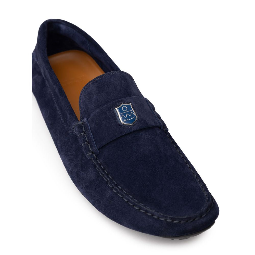 Bally Blue Leather Moccassin by Bally