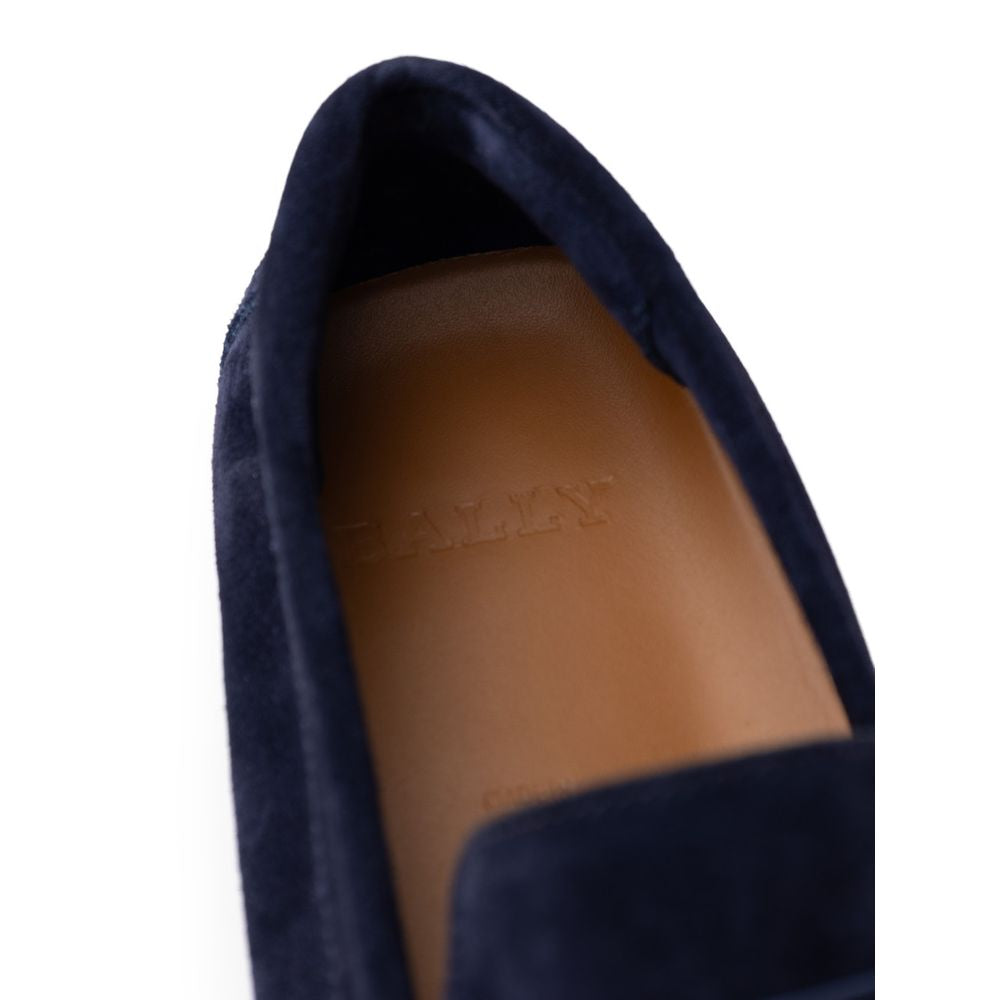 Bally Blue Leather Moccassin by Bally