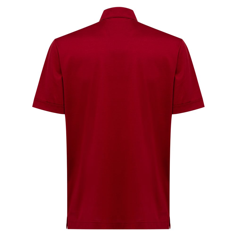 Canali Red Cotton Shirt by Canali