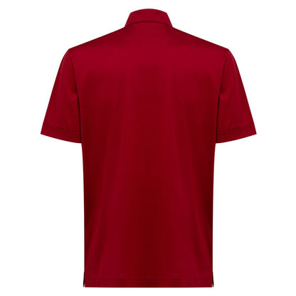 Canali Red Cotton Shirt by Canali