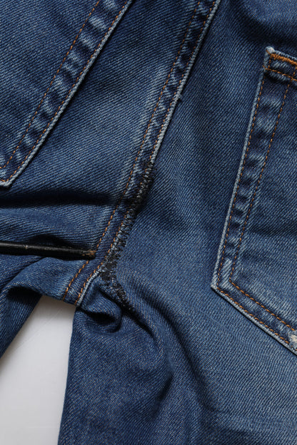 Dolce &amp; Gabbana Blue Cotton Low Waist Skinny Denim Jeans