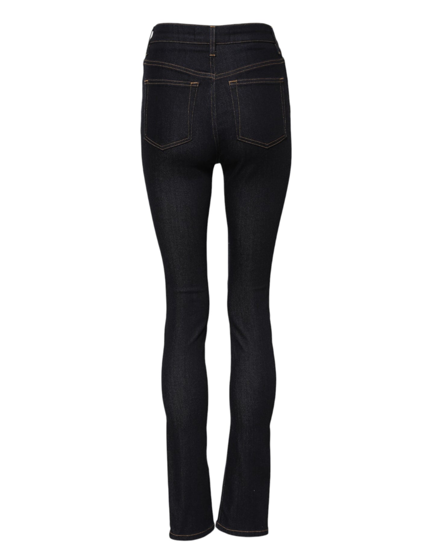 Dolce &amp; Gabbana Blue Cotton High Waist Skinny Denim Jeans