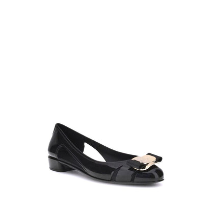 Ferragamo Rubber Ballerina - Modern Minimal Silhouette