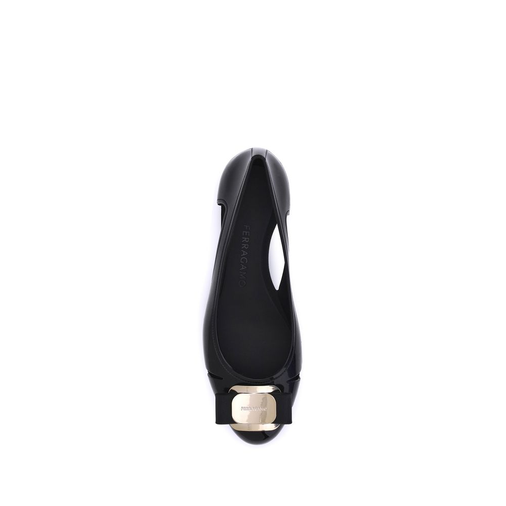 Ferragamo Rubber Ballerina - Modern Minimal Silhouette