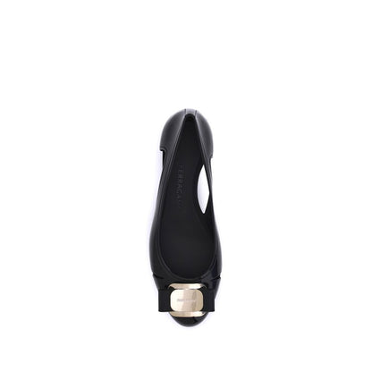 Ferragamo Rubber Ballerina - Modern Minimal Silhouette