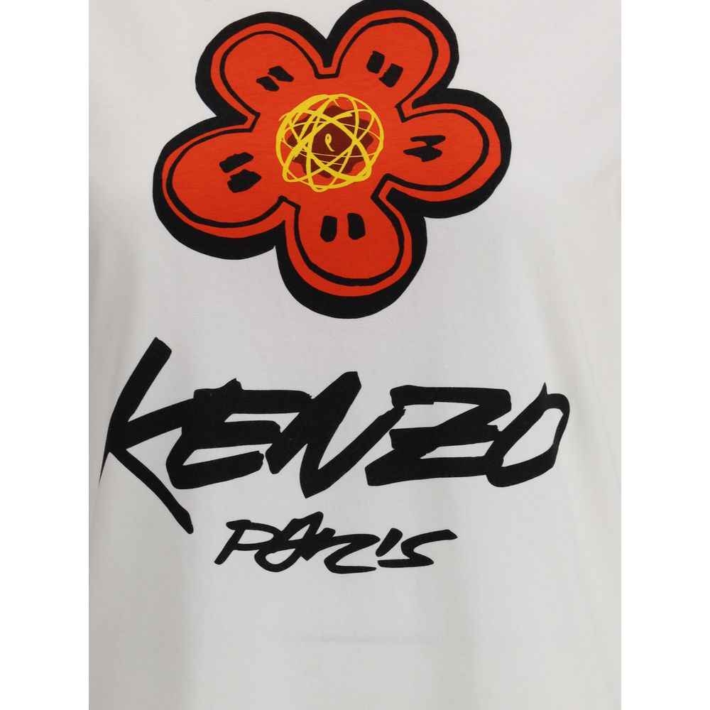 Kenzo Futura Cotton T Shirt Signature Flower Graphic