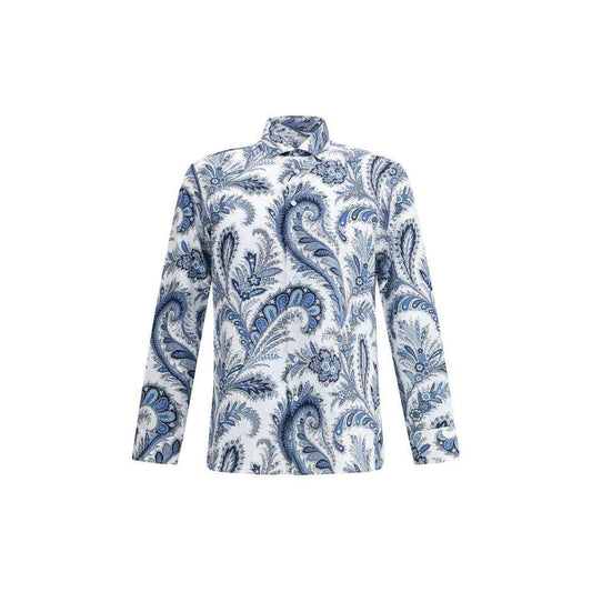 Etro Roma Shirt Cotton With Iconic Paisley Pattern