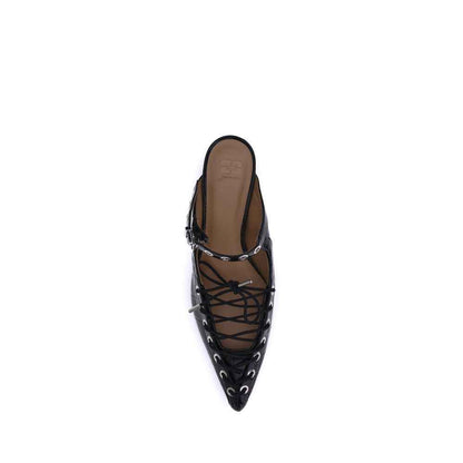 Ganni Oleatex laced Mules