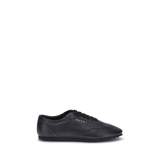 Marni Softy Soccer Sneakers Soft Nappa Leather - Black