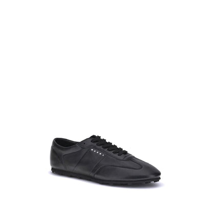 Marni Softy Soccer Sneakers Soft Nappa Leather - Black