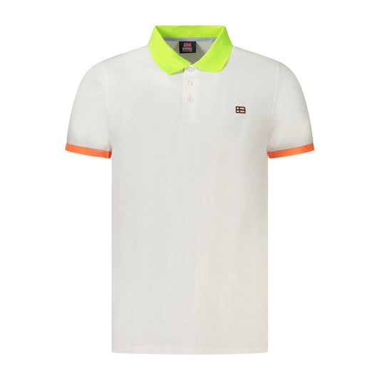 Polo homme en coton blanc Norvège 1963