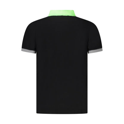 Polo homme en coton noir Norvège 1963