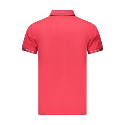 Polo rouge en coton pour homme, Norvège 1963