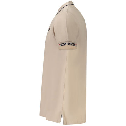 Polo homme en coton beige Norvège 1963