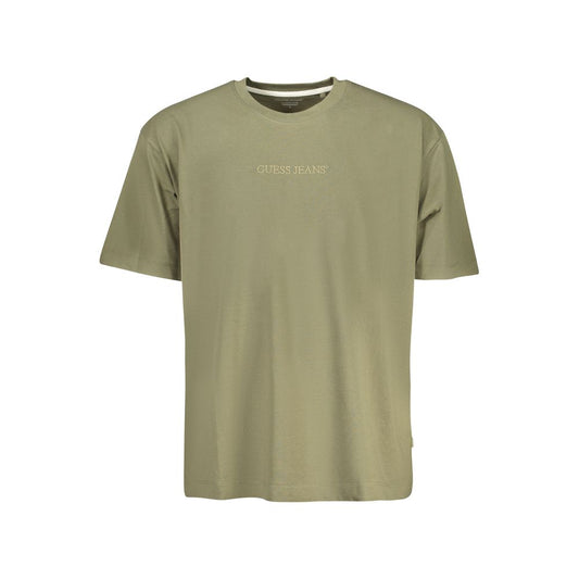 T-shirt Guess Jeans en coton vert pour homme