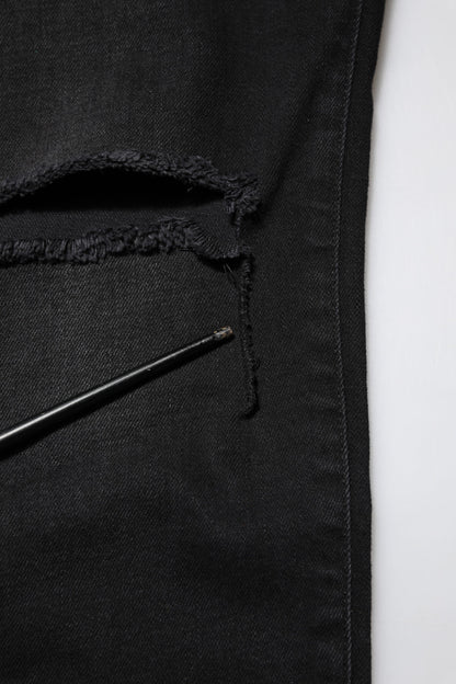 Dolce &amp; Gabbana Black Cotton Skinny Denim Jeans