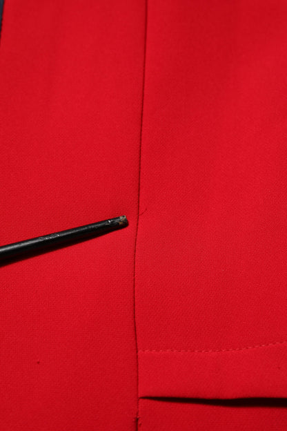 Robe fourreau rouge à manches longues au-dessus du genou Armani Exchange