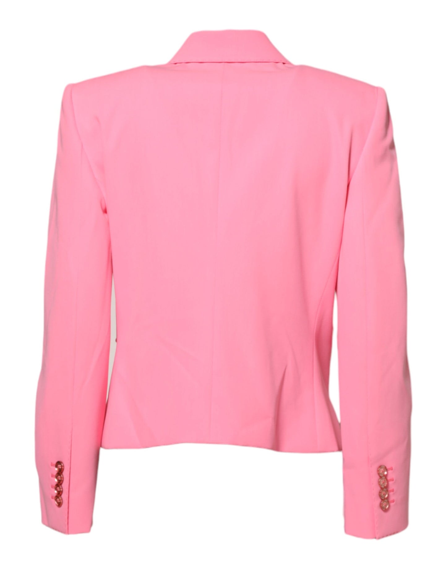 Dolce &amp; Gabbana Pink Double Breasted Women Coat Jacket
