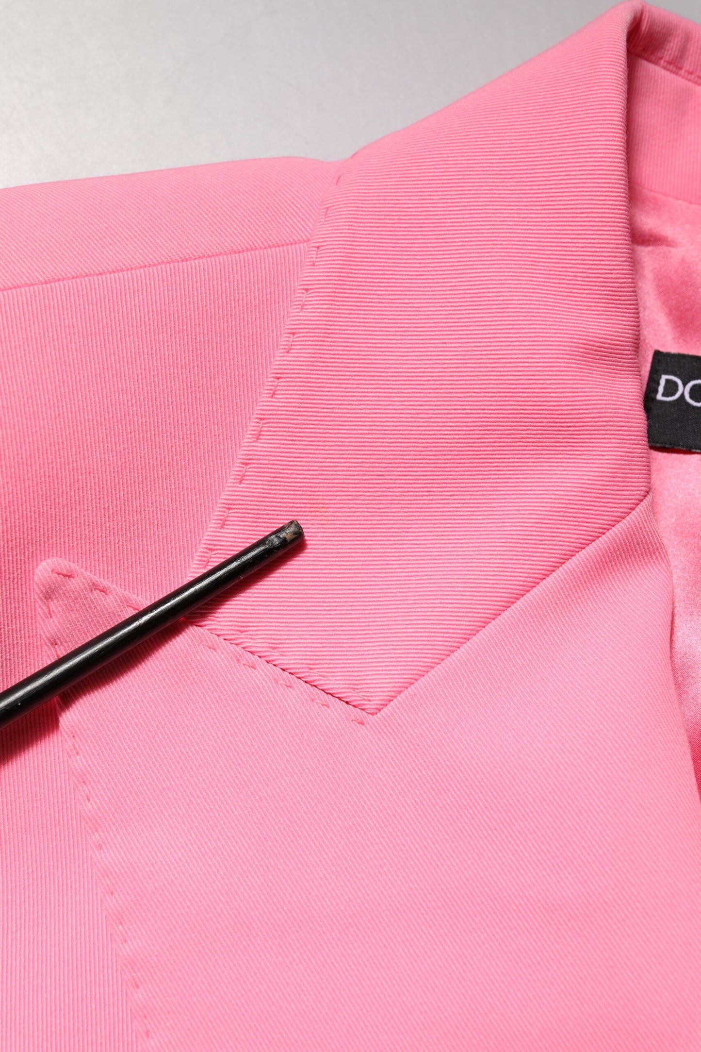 Dolce &amp; Gabbana Pink Double Breasted Women Coat Jacket