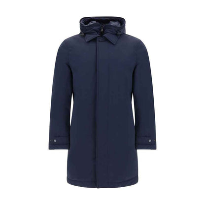 Woolrich Carcoat Down Jacket Wool Down Monochrome Finish