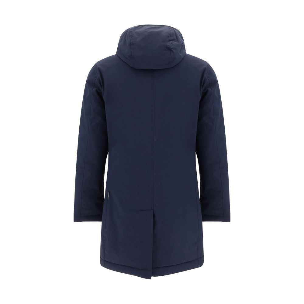 Woolrich Carcoat Down Jacket Wool Down Monochrome Finish