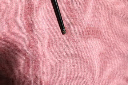 Dolce &amp; Gabbana Pink Silk Cropped Crew Neck Cardigan Sweater
