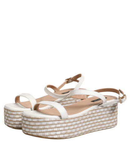 Patrizia Pepe White Espadrilles Ankle Strap Sandals Shoes by Patrizia Pepe