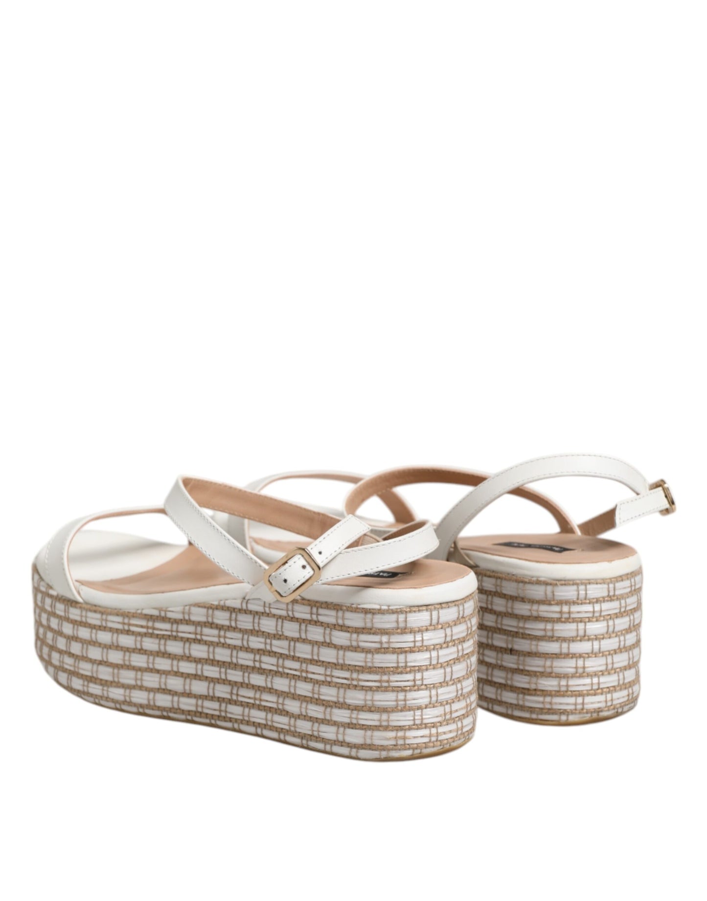 Patrizia Pepe White Espadrilles Ankle Strap Sandals Shoes by Patrizia Pepe