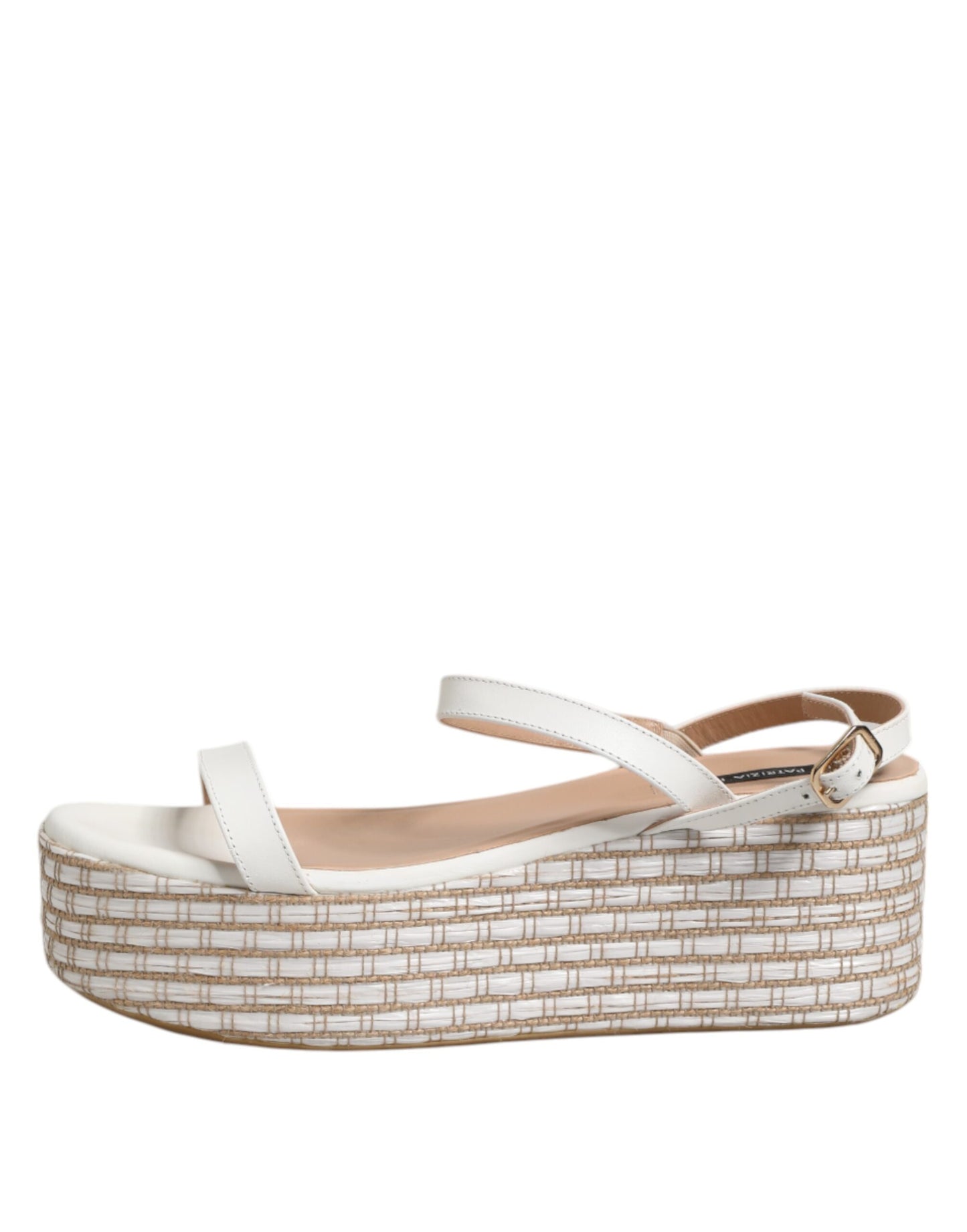Patrizia Pepe White Espadrilles Ankle Strap Sandals Shoes by Patrizia Pepe