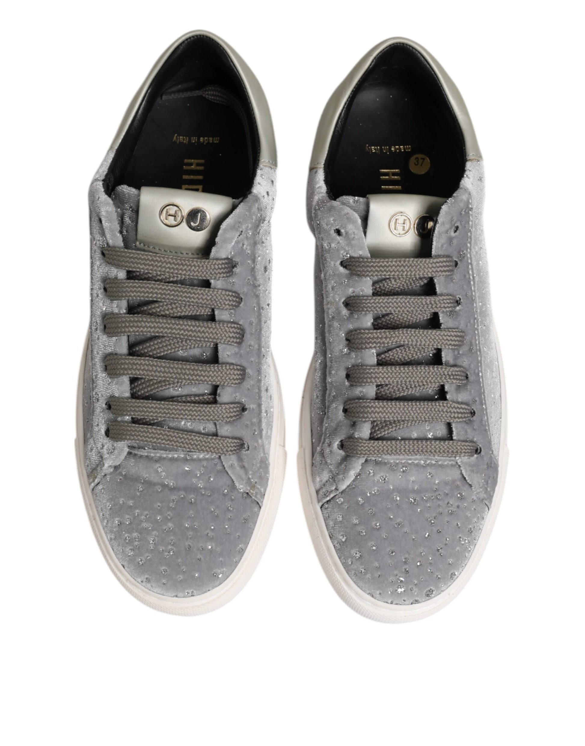 HIDE & JACK Gray Suede Low Top Lace Up Sneakers Shoes by HIDE & JACK