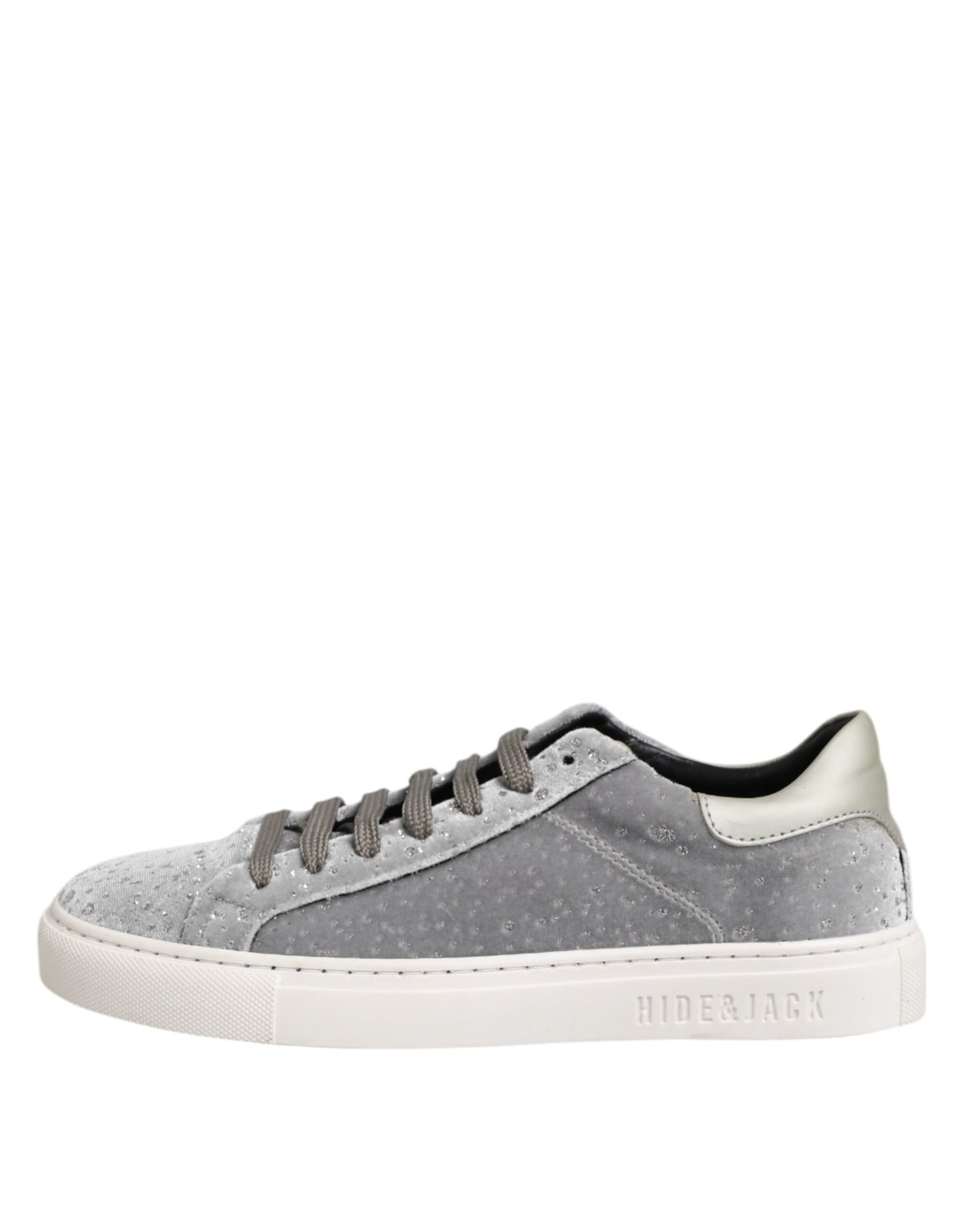 HIDE & JACK Gray Suede Low Top Lace Up Sneakers Shoes by HIDE & JACK