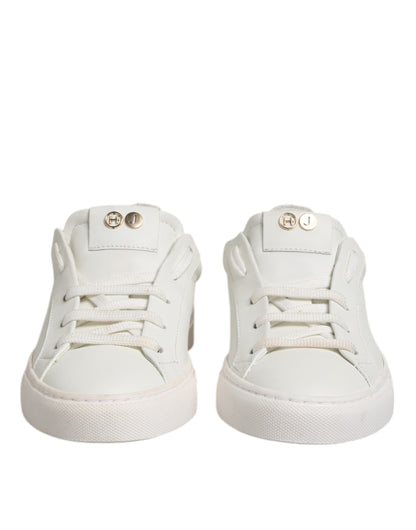 HIDE & JACK White Leather Low Top Lace Up Sneakers Shoes by HIDE & JACK