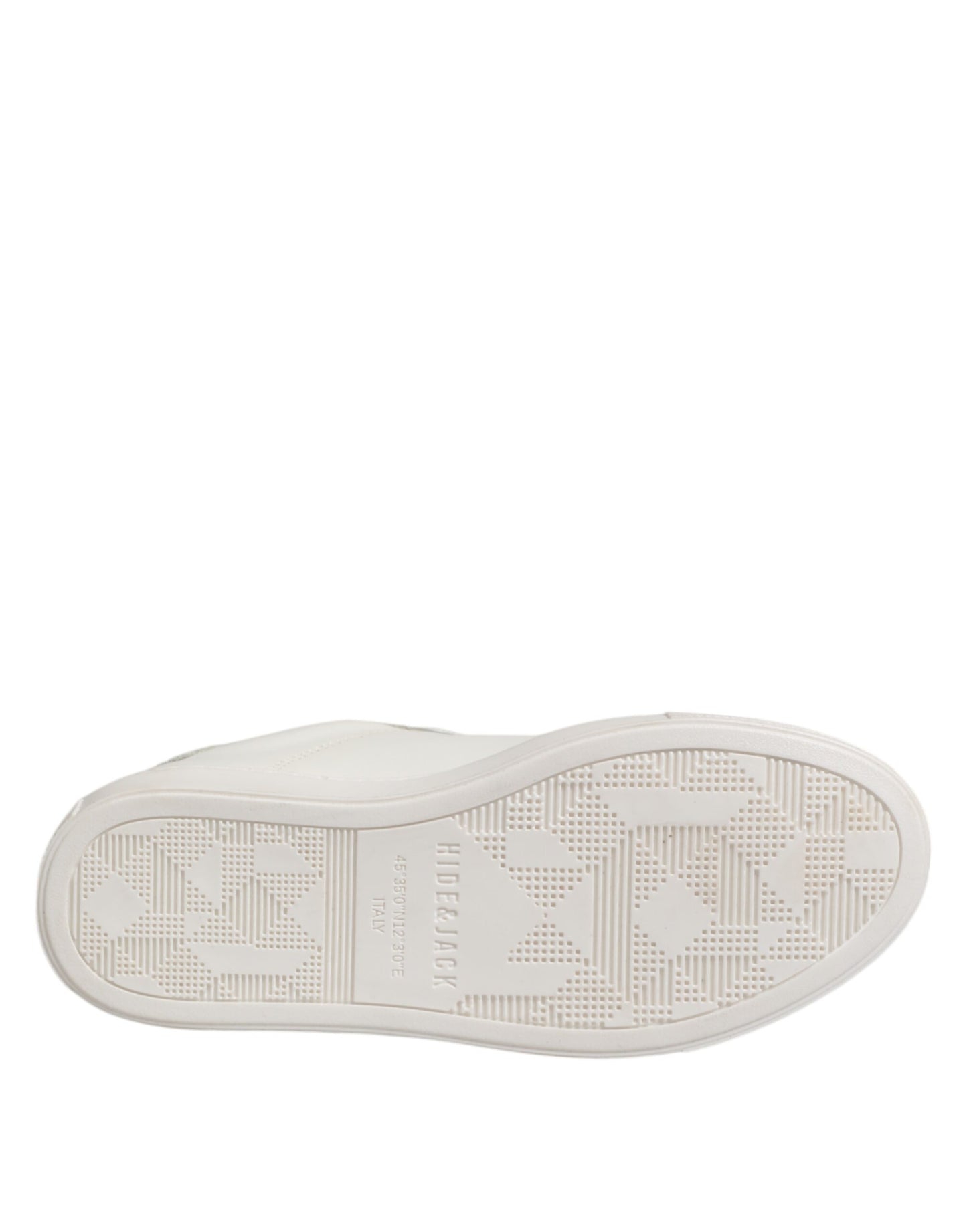 HIDE & JACK White Leather Low Top Lace Up Sneakers Shoes by HIDE & JACK