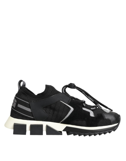 Dolce & Gabbana Black White Logo Sorrento Sneakers Shoes by Dolce & Gabbana