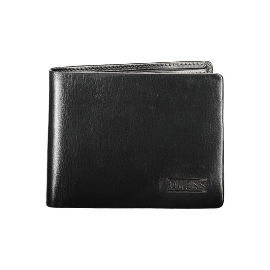 Portefeuille Guess Jeans en cuir noir
