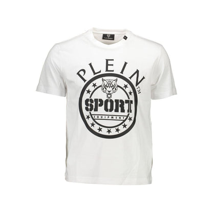 T-shirt en coton blanc Plein Sport