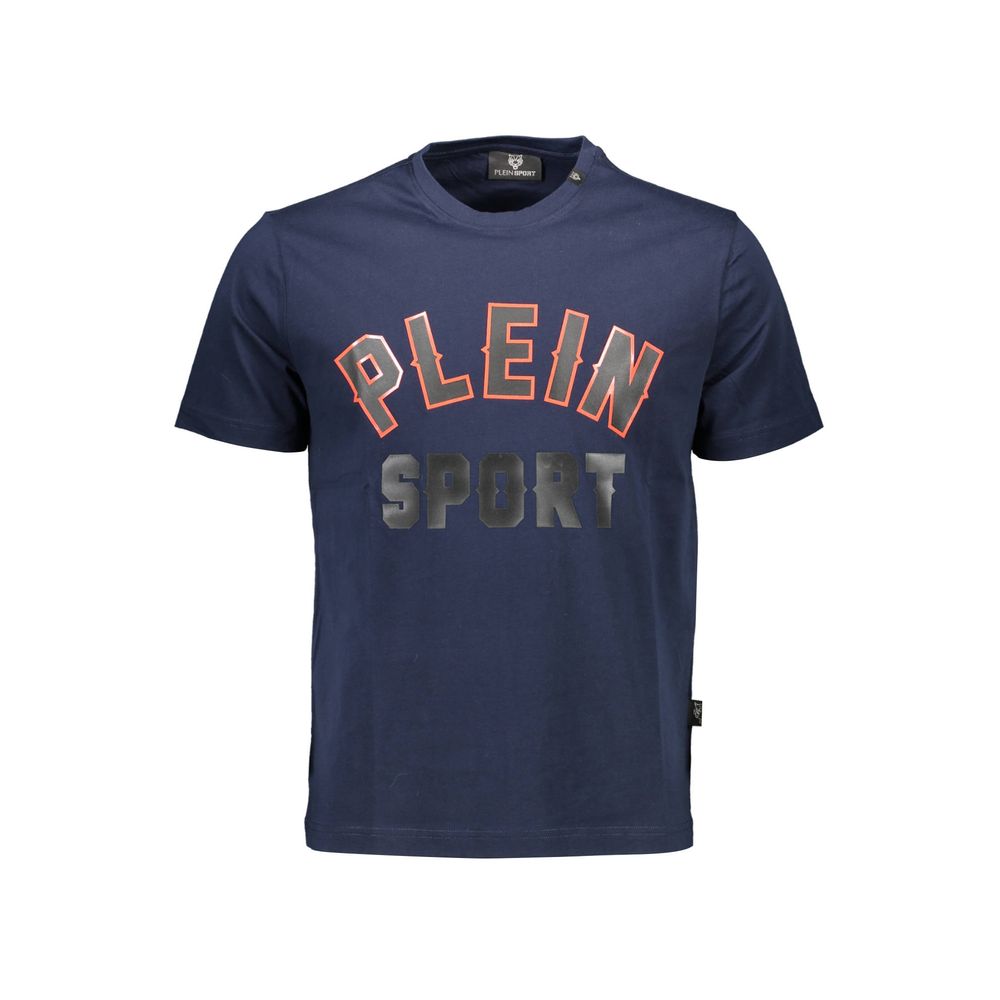 T-shirt en coton bleu Plein Sport