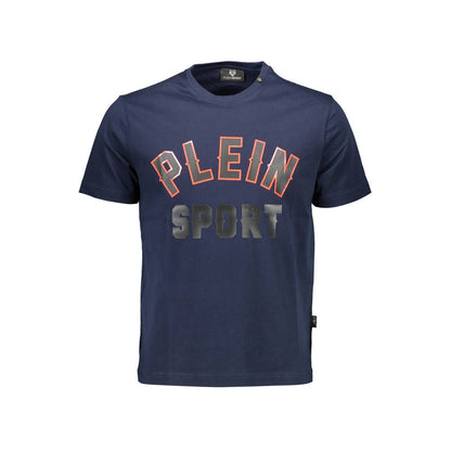 T-shirt en coton bleu Plein Sport