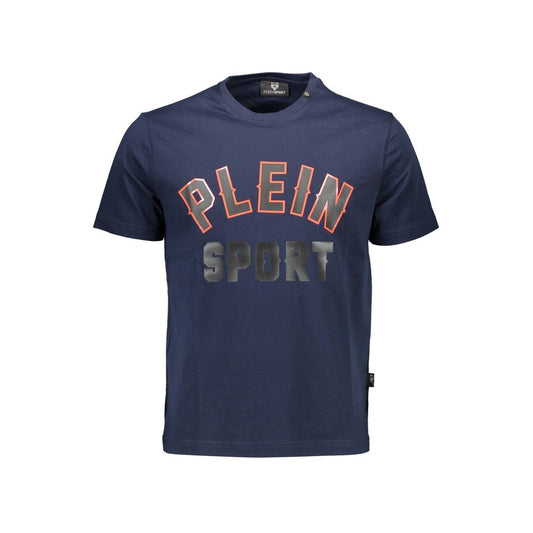 T-shirt en coton bleu Plein Sport