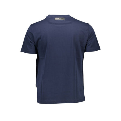 T-shirt en coton bleu Plein Sport
