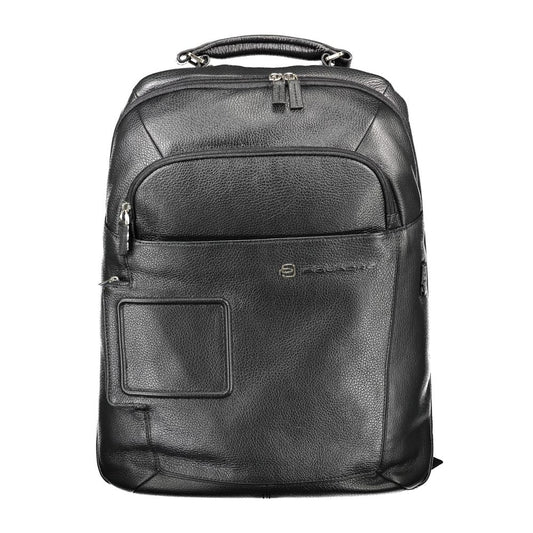 Sac à dos en nylon noir Piquadro