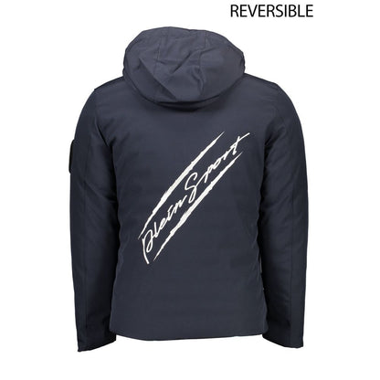 Plein Sport Blue Polyester Jacket