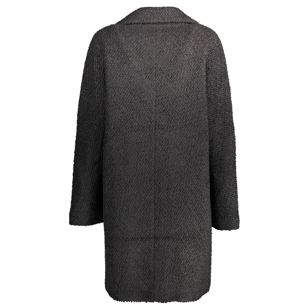 Desigual Black Polyester Jackets &amp; Coat