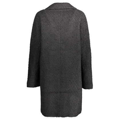 Desigual Black Polyester Jackets &amp; Coat