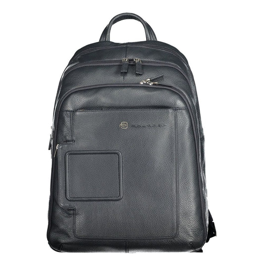 Sac à dos en cuir bleu Piquadro