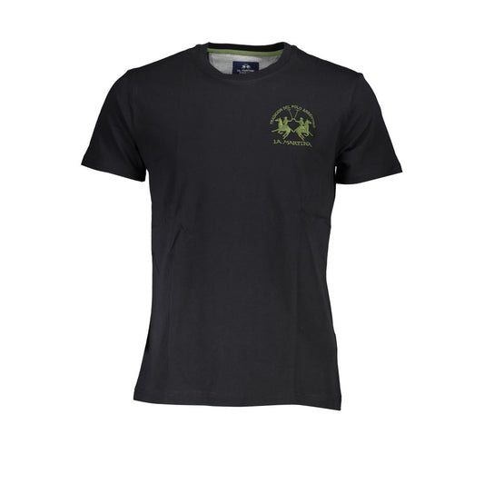 T-shirt en coton noir La Martina