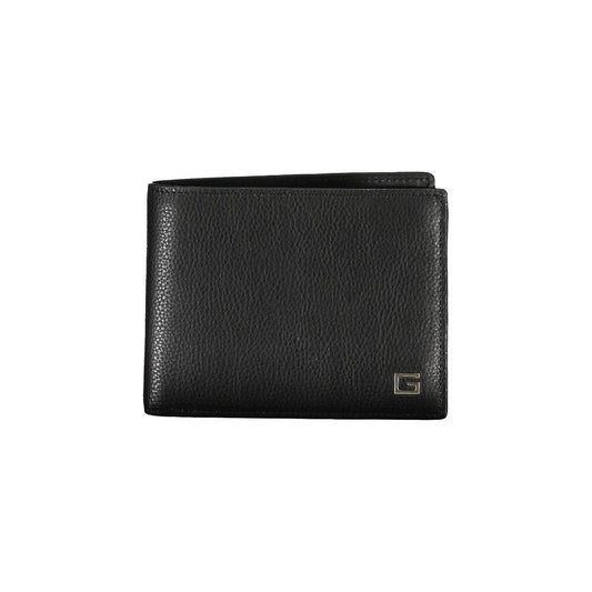 Portefeuille Guess Jeans en cuir noir