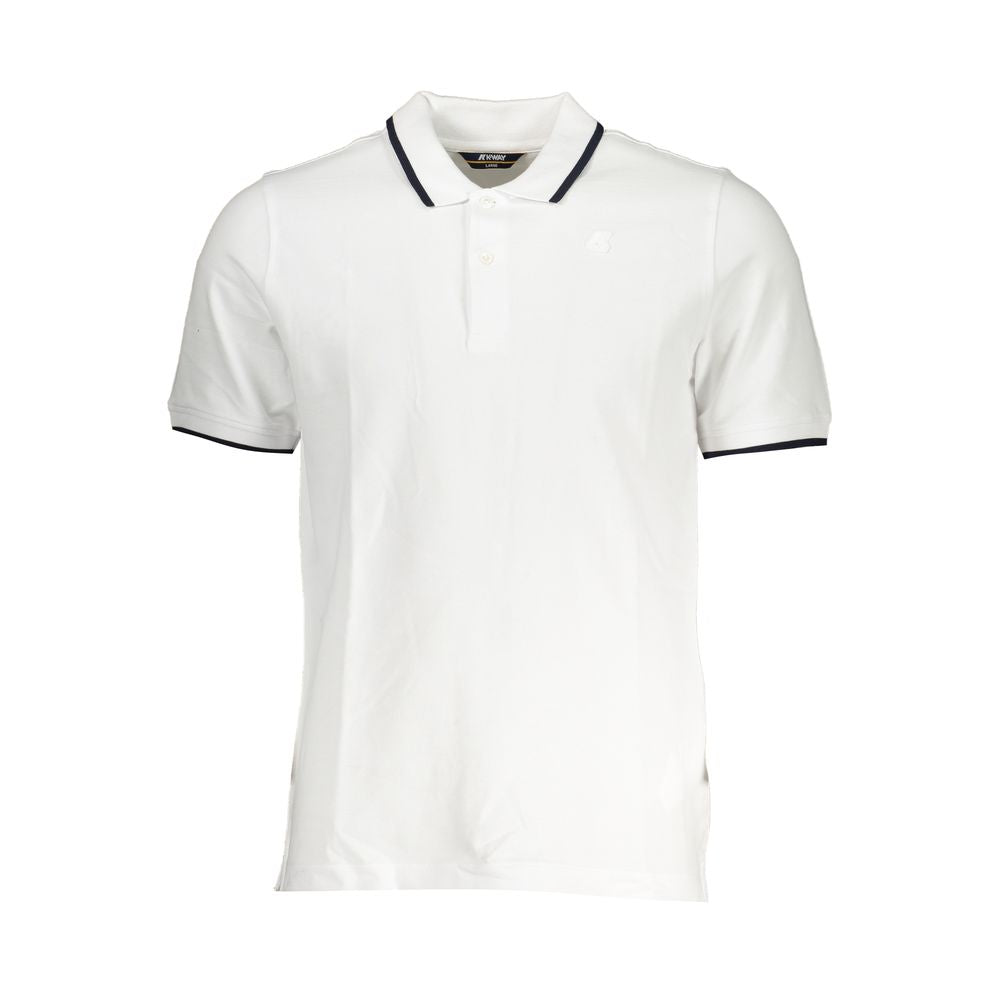 Polo en coton blanc K-WAY