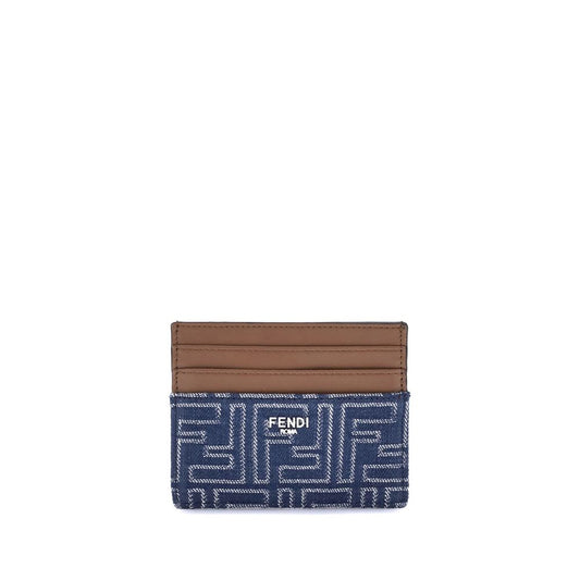 Porte-cartes en jean Fendi