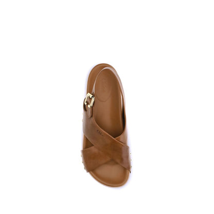 Chloé Mae Sandals Calfskin Leather Couture - Beige/36